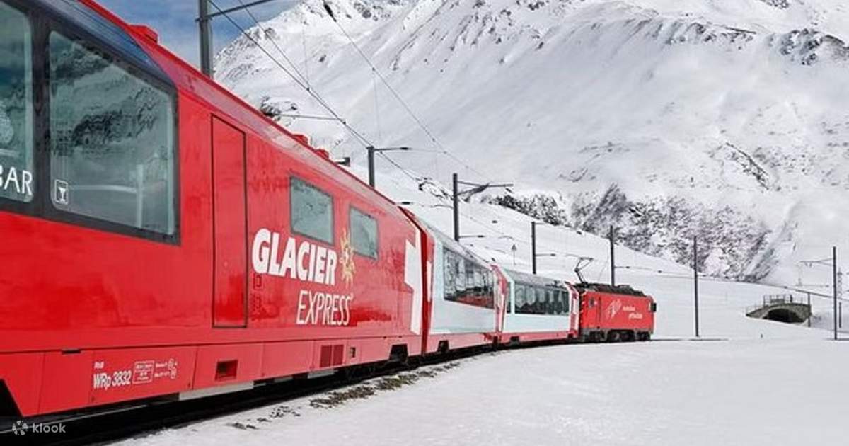 Glacier Express Panoramic Train Round Trip Private Day Tour